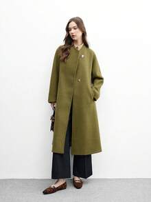 CUCCOO BIZCHIC 女士方头平底巧克力色金属扣套脚平底鞋，舒适休闲玛丽珍鞋，适合搭配连衣裙 - 紋 - 查看 10