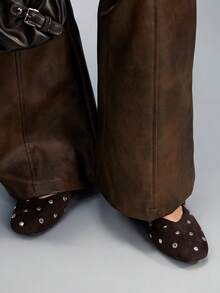 CUCCOO GRLICON 女士休闲套脚乐福鞋，带鞋垫设计，适合日常穿着 - 咖啡棕 - 查看 2