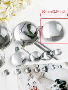 Madebyblanc 放大镜水晶镇纸 - 磨砂雕花透明桌面摆件 复古桌面装饰 阅读助手 多功能办公文具 美观桌面配件