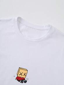 Manfinity Hypemode 加大码男士休闲卡通印花短袖T恤，夏季