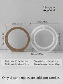 Unique Arched Rectangular Round Hydroponic Gypsum Hollow Flower Vase Silicone Mould - DIY Hydroponic Vase Resin Mold For Asymmetric Plant Vase, Home Decor, And Creative Gardening Projects - Reusable, And Easy To Use Silicone Mold For Various Plant Shapes And Sizes - White - View 5