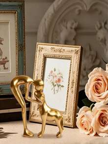 Madebyblanc Tượng điêu khắc phong cách Bắc Âu ấm cúng và mang lại cảm giác thư thái về con người và những chú chó, làm từ nhựa resin, trang trí nhà cửa theo phong cách trừu tượng hiện đại và tối giản, quà tặng làm từ nhựa resin, vật trang trí bàn phòng khách nhân dịp tân gia, trang trí nhà cửa theo chủ đề tình bạn với thú cưng. - Nhiều màu - Xem 5