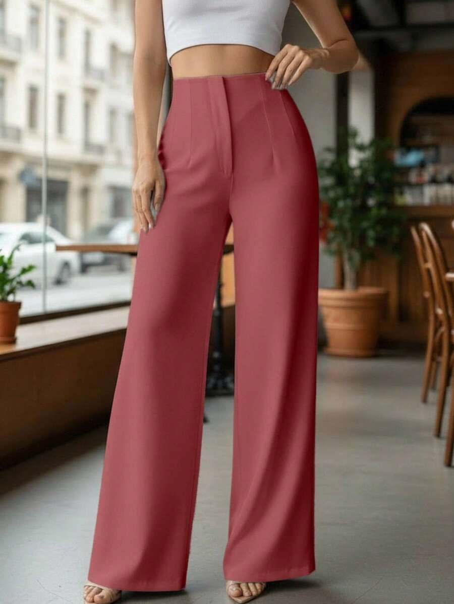 Women Pants - Dusty Pink - View 1