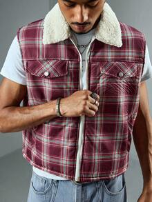 ROMWE MEN Men's Christmas & New Year Vest, Autumn/Winter - Multicolor - View 1