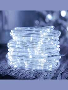 Solar LED String Lights (50/100/200/300 LEDs) - Flexible Tube, 8 Modes + Flashing | Waterproof & Durable PVC | Garden, Patio, Poolside, Trees | Perfect For Parties, Weddings, Christmas, Warm White/Cool White/Multi-Color - Multicolor - View 5