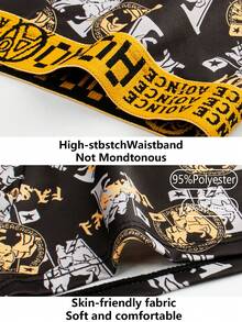 Velminro 10条装男士字母腰带格子印花舒适平角内裤 - 彩色 - 查看 6