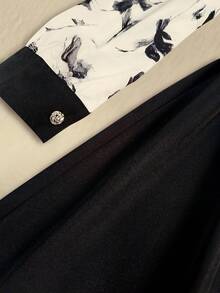 GlowEve CURVE 优雅夏日连衣裙，饰有大号梭织印花