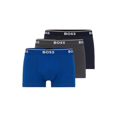 Hugo Boss Herren 3er Pack Trunk Open Grau