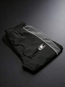 Manfinity Sport Corelite Quần thể thao nam dáng casual in hình ngôi sao năm cánh, cạp chun có dây rút - Nhiều màu - Xem 5