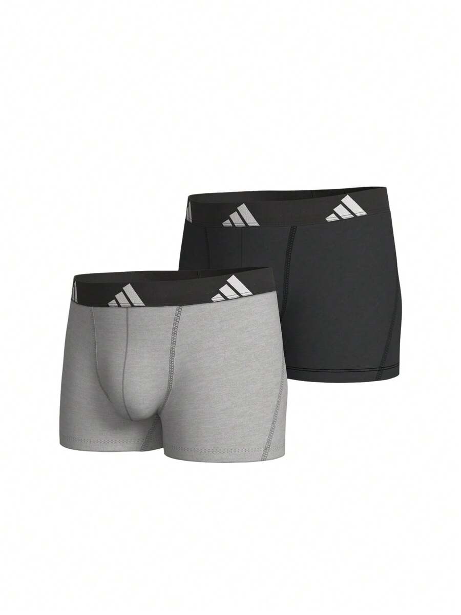 Adidas 2 Pack Men Boxers - Light Grey - View 1