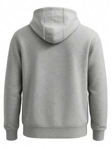 Nike Club Men's Hoodie Grey - Dk Grey Heather/Lt Smoke Grey/White - View 2
