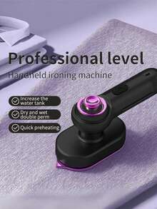 Teckwe 家用旅行小型迷你便携式干湿两用旋转折叠雾化蒸汽电动熨烫机 欧标 - 彩色 - 查看 1
