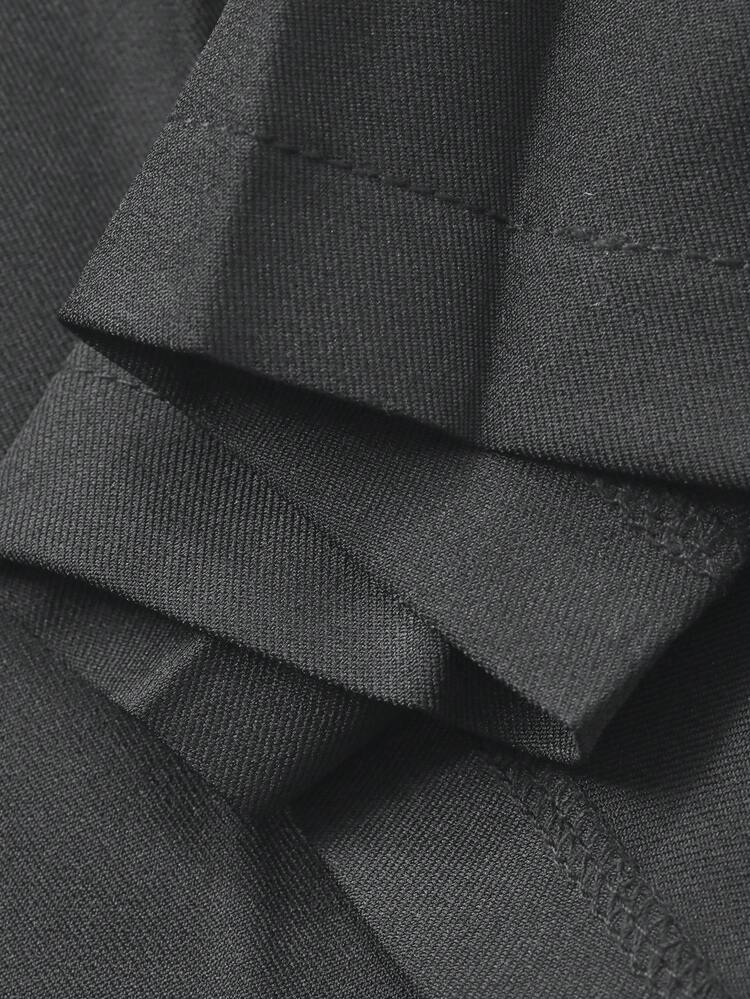 Dazy Plus Plus Size Women A-Line Mini Pleated Skirt, Solid Color, Versatile, School Style, Early Autumn