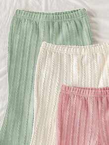 SHEIN 3PCS Baby Girls Bottoms - Multicolor - View 5