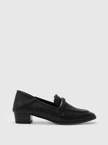 CUCCOO BIZCHIC Women's Pointed Toe Casual/Commute Slip-On Shoes - Black - View 2
