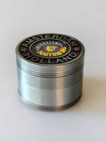 4-Layer Zinc Alloy Grinder, Gold & Silver Dog Head Design, Durable Spice Crusher With Sharp Serrations For Efficient Grinding, Herb Grinder Mill - Multicolor - View 3