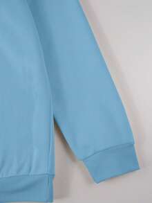 Manfinity Homme 男士字母印花圆领休闲百搭长袖卫衣，秋季款