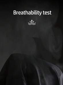 Manfinity Sport Corelite 男士杠铃印花插肩长袖休闲健身运动T恤压缩衣 - 黑色 - 查看 6