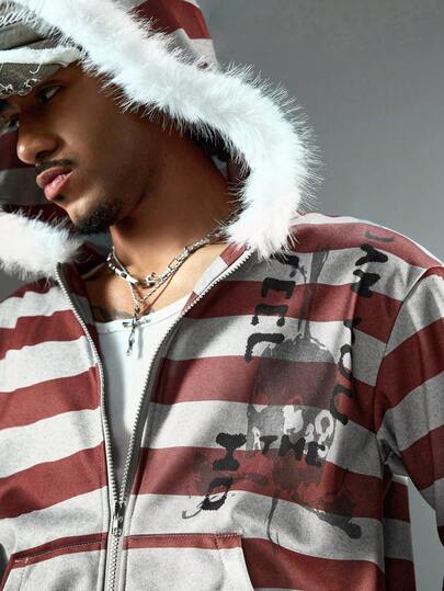 Street Life Herren Lässig Kapuzenpullover Jacke, dunkler Street-Style, Herbst/Winter