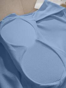 Comfortcana Padded Square Neck Fitted Camisole For Women, Spring/Summer - Baby Blue - View 6