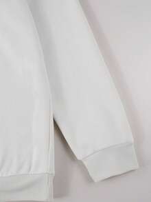 Manfinity Homme 男士休闲字母印花圆领长袖宽松运动衫，秋季