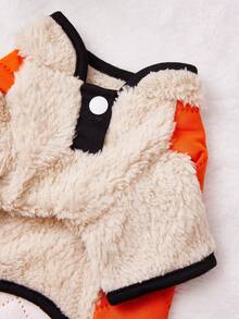 PETSIN Comfortable And Cute Pet Vest – Thickened Autumn/Winter Wearable For Small Animals, Including Dogs, Cats, And Kittens, Suitable For Home, Travel, And Everyday Play - Orange - View 7