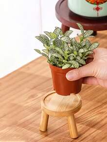 Madebyblanc 1件实木多功能收纳架 - 独立式花架，适合放置盆栽植物、宠物碗、加湿器，是理想的礼品之选