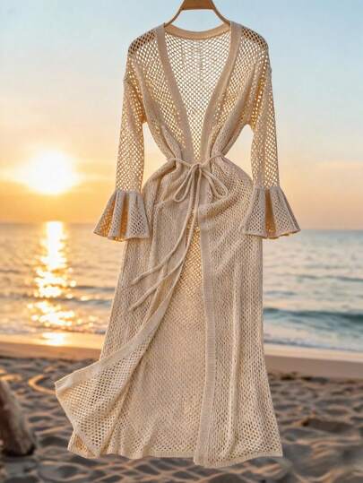 GlowEve New European & American Fashion Mixed Color Chic Versatile Knitted Cardigan Sweater