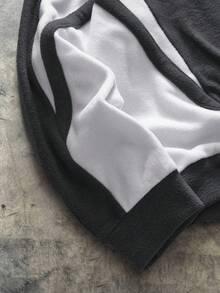 Men's AXEPEAK Casual Fashionable Streetwear Embroidered Pullover Pullover Sweatshirt - Multicolor - View 4