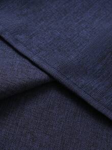 Manfinity Bizformal Men's Plaid Patchwork Long Sleeve Single-Breasted Casual Shirt Business Casual Men Shirt Navy Blue Dress Shirt Men Mens Luxury Shirts Mens Shirts With Pockets Elegant Shirts For Men - Navy Blue - View 7