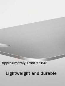 银色时尚不锈钢砧板，银色厨房切菜板，双面可用，适用于生肉、家禽、鱼类，防异味、防污渍、防锈，简约设计，可替代传统肉砧板，适用于肉类、蔬菜、水果，现代厨房必备，易于用水清洗。厨房切菜工具套装还可用作披萨盘、奶酪板、餐盘、面包饼干板。 - 彩色 - 查看 5