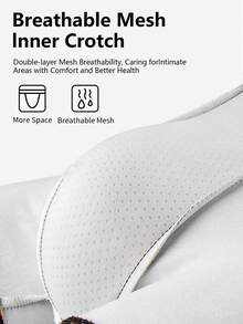 Velminro 10条装男士字母腰带格子印花舒适平角内裤 - 彩色 - 查看 7