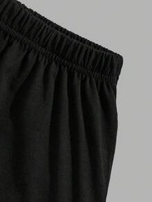 EURMUSE Męski bawełniany T-shirt z długim rękawem i spodniami z nadrukiem pandy, komplet piżamowy - Wojskowa Zieleń - Zobacz 7