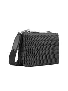 DKNY حقيبة كروس بودي نسائية سوداء - Black Grey - مشاهدة 2