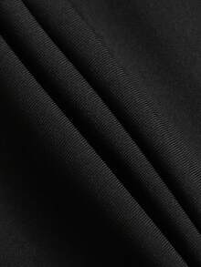 Manfinity Homme Men's Black Suit Pants, Casual Fashion Straight-Leg Trousers With Pleated Design Japanese Pants Baggy Black Pants Mens Pleated Suit Pants Korean Pants Men Men Baggy Wide Pants - Black - View 7