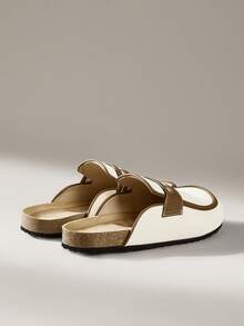 Solecia 女士平底休闲舒适铆钉白色鞋 - 白色 - 查看 4