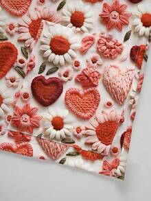 PopScrub 可爱彩色爱心和笑脸印花V领短袖口袋护士服上衣，工作服