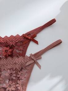 12pcs/Set Romantic Sexy Lace Women's Thong Panties, Assorted Colors - Multicolor - View 6