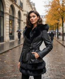 Plus Size Jackets - Black - View 2