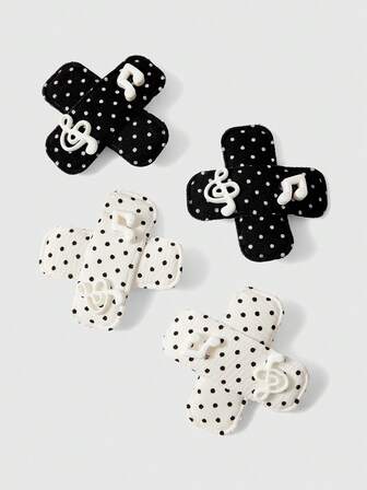 Anime 4 pezzi Fermagli per capelli a forma di gatto colorati a caso, fermagli per capelli in stile kawaii multicolore, accessori per capelli versatili e delicati, fermagli a pinza per capelli