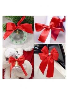 1 / 5PCS Colorful Satin Ribbon For Gift Wrapping Artificial Rose Making DIY Craft Wedding Party Celebration Holiday Decorative Ribbon Special Occasions Home Decor Craft Supply - Red - View 13