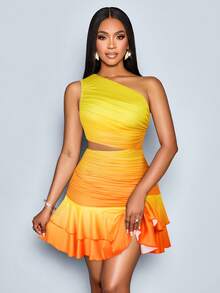 SOLERSUN Đầm nữ mùa xuân và mùa hè gợi cảm, thanh lịch, đơn giản - trái cam - Xem 6