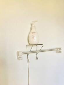 Madebyblanc Minimalist Stainless Steel No-Drill Soap Holder,Wall Mounted Metal Shelf Brackets Heavy Duty Stainless Steel Floating Shelf Supports Decorative Display Rack For Home And Office,Multi-Function Drain Rack Storage Shelf For Kitchen Sink And Bathroom,Simple Installation, Quick And Convenient, Optimized Use Of Space,Ladies' Gift,Home&Living - Multicolor - View 9