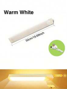 1Pc 10CM/20CM/30CM/50CM Under Cabinet Light, Wireless Motion Sensor LED Light Bar, LED Long Sense Light, Rechargeable Magnetic Night Light, For Corridor Kitchen Cabinet Stairs Hallway Wardrobe Home Room Decoration - Multicolor - View 15