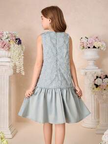 Pitira Đầm không tay cổ tròn, xếp ly, màu trơn, chất liệu satin, đính hạt cườm, thêu họa tiết, phối nhiều mảnh, trang trí nơ, viền bèo nhún, kiểu dáng công chúa lộng lẫy, phù hợp cho các dịp trang trọng, tiệc tùng, sinh nhật, mặc hàng ngày, lễ hội, họp mặt gia đình và các sự kiện đặc biệt, mặc cùng chị em gái, dễ thương, thanh lịch, ngọt ngào, phong cách retro, phù hợp cho mùa tựu trường. - màu xanh lá - Xem 2