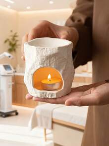 Madebyblanc 1件陶瓷香薰精油炉，几何创意家居装饰，粗陶休闲俱乐部、茶室、蜡烛香薰灯，适合卧室和客厅装饰 - 彩色 - 查看 5