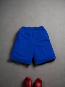 PAVTROS Herren Shorts mit elastischem Bund, Kordelzug und farbigem Muster, lässig für den Sommer - Blau - Übersicht 7