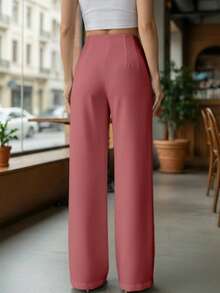 Women Pants - Dusty Pink - View 2