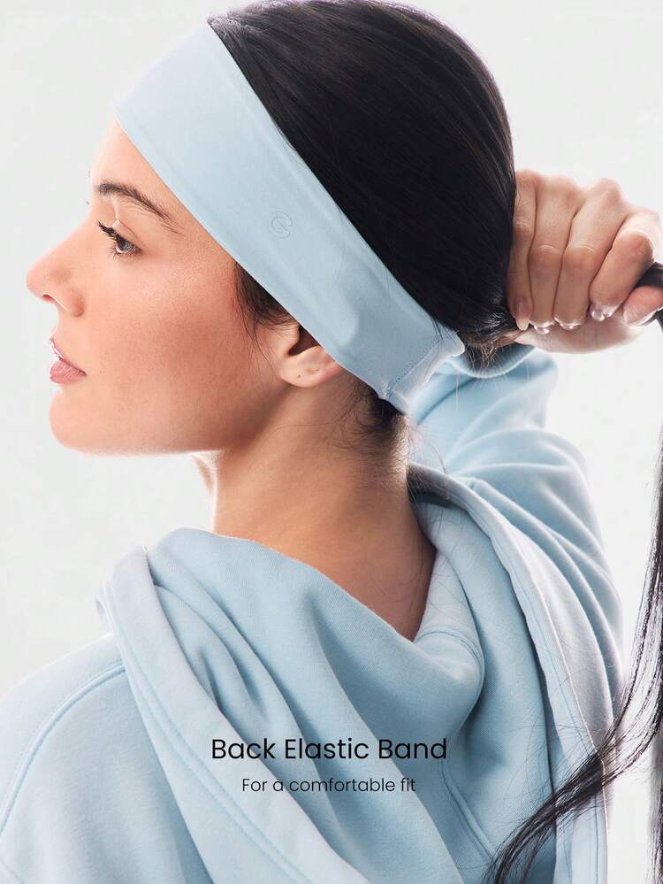 FeatherFit™ Diadema elástica y transpirable con agarre antideslizante para calentamiento, yoga, pilates, gimnasio, entrenamiento y uso diario activo