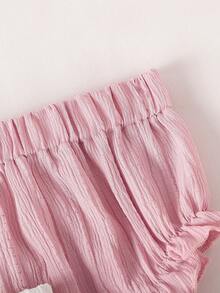 SHEIN 5pcs/Pack Baby Girls' Lightweight Floral Bloomers Casual Cute Diaper Cover Shorts, Breathable Bottoms - Multicolor - View 6